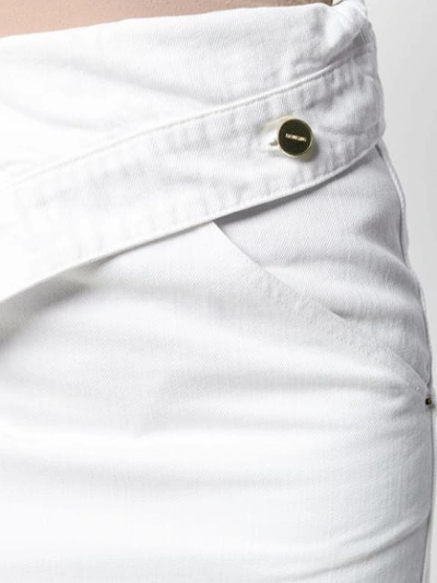 Shop Jacquemus Jean Midi Skirt In White