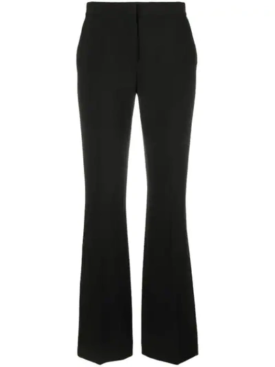 Shop Victoria Victoria Beckham Flared Tailored Trousers In Black