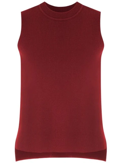 Shop Egrey Knitted Tank Top In Red