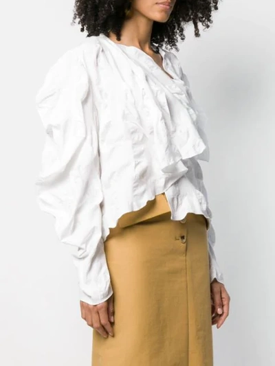 Shop A.w.a.k.e. Ruffle Blouse In White