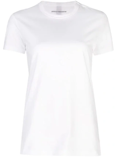 Shop Rabanne Logo T-shirt In White