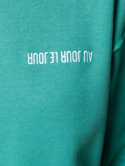 Shop Au Jour Le Jour Caravaggio Print Sweatshirt In Green