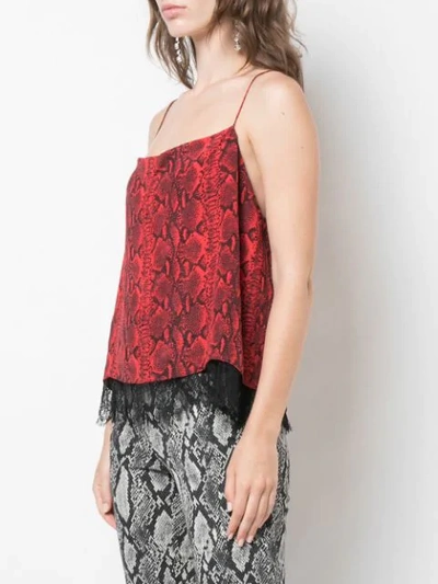 Shop Alice And Olivia Harmon Tank Top In Red