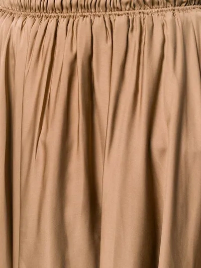 FABIANA FILIPPI 中长不对称半身裙 - 棕色