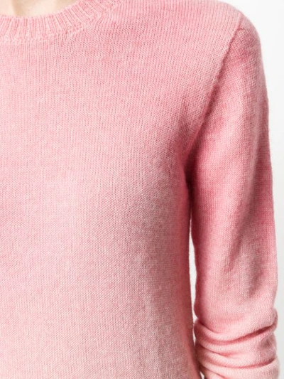 Shop Agnona Ombre Fitted Sweater In Pink
