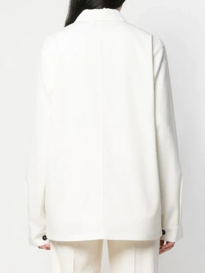 Shop Jil Sander Overshirt Jacket In White