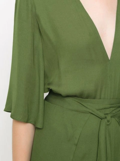 Shop Andrea Marques Belted Jumpsuit In Green