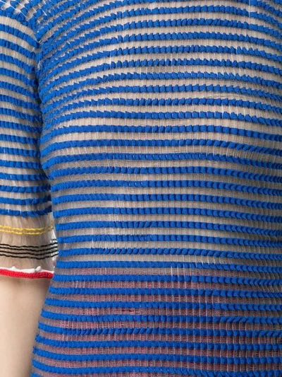 Shop Enföld Striped Knit Top In Grey