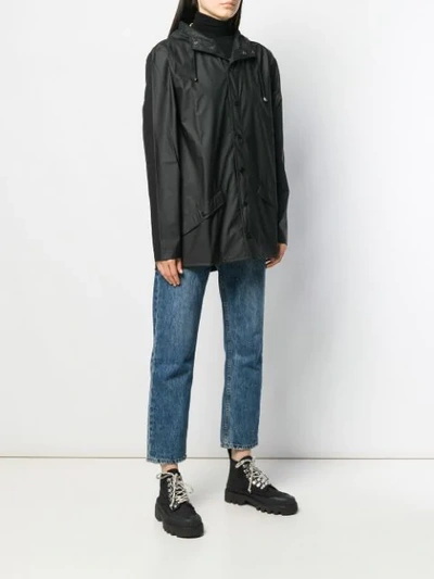Shop Rains Lightweight Raincoat - Black