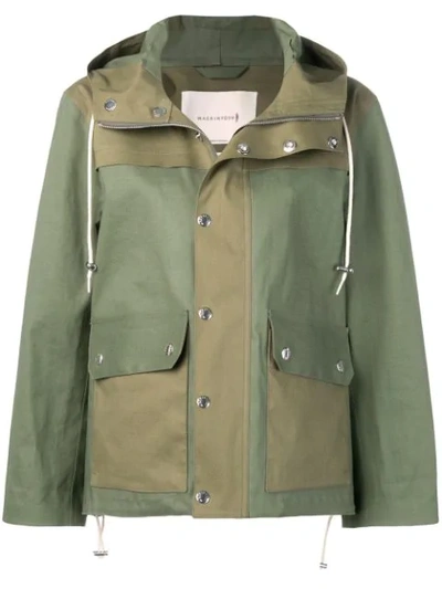 Shop Mackintosh Green & Khaki Bonded Cotton Field Parka Gr-117/w/cb