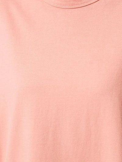 Shop Bassike T-shirt Im Oversized-look - Rosa In Pink