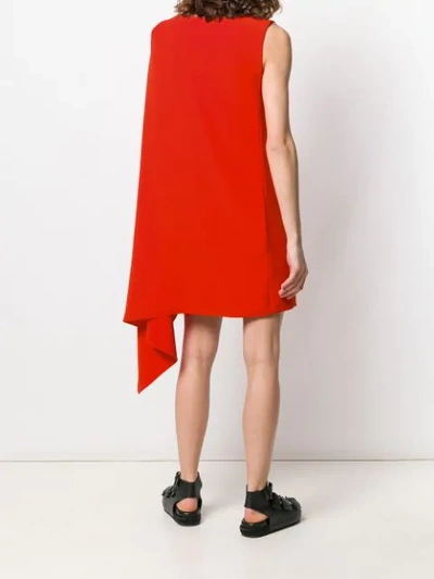 Shop Mcq By Alexander Mcqueen Short Rhinestone-embellished Dress In Red