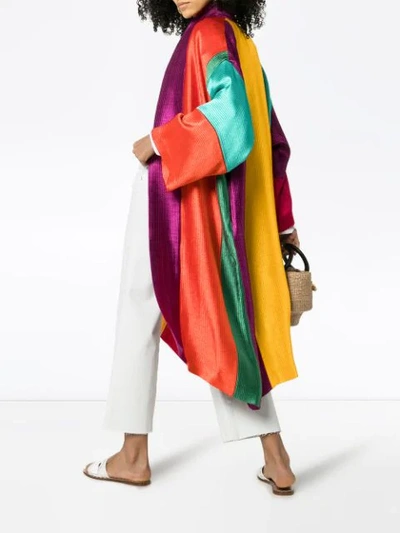 Shop Rianna + Nina Gestreifter Kaftan - Multicoloured