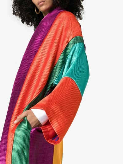 Shop Rianna + Nina Gestreifter Kaftan - Multicoloured