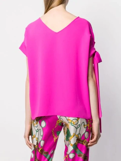 Shop P.a.r.o.s.h Side Bow Detail Blouse In Pink