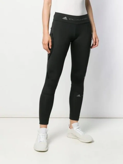 Adidas By Stella Mccartney Essentials Mesh-paneled Climalite Leggings In  Black | ModeSens