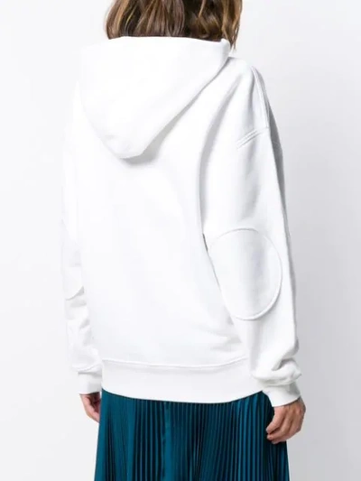 Shop Courrèges Oversized Logo Hoodie In White