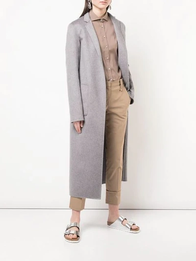 Shop Brunello Cucinelli Straight Leg Trousers In Neutrals