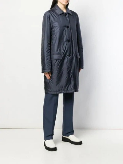 Shop Jil Sander Relaxed Fit Trench Coat In Blue