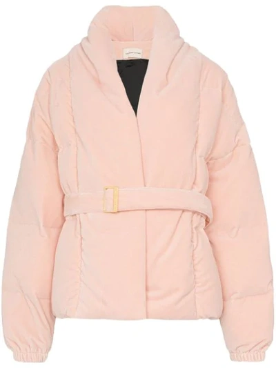 Shop Alexandre Vauthier Oversized Puffer Jacket In Pink