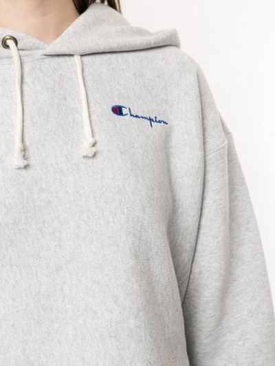 Shop Champion Cropped Sweatshirt In Grey