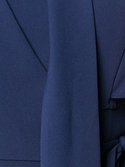 VALENTINO 超短袖中长连衣裙 - 蓝色