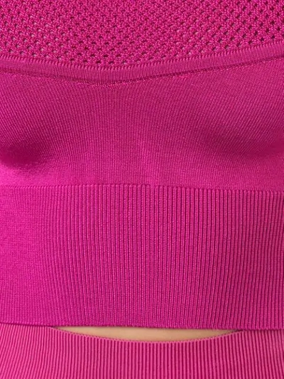 Shop Fleur Du Mal Knitted Bra Top In Pink