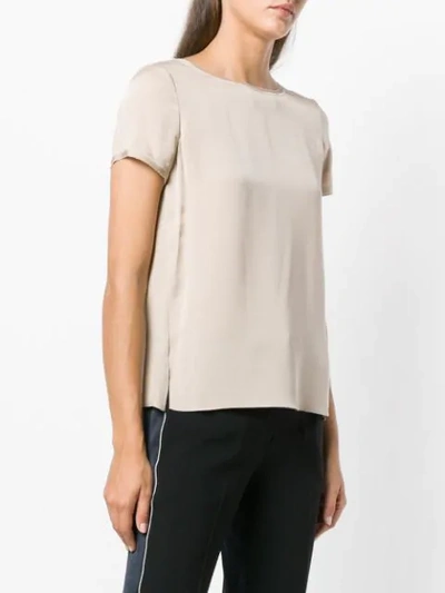 short-sleeve shift blouse