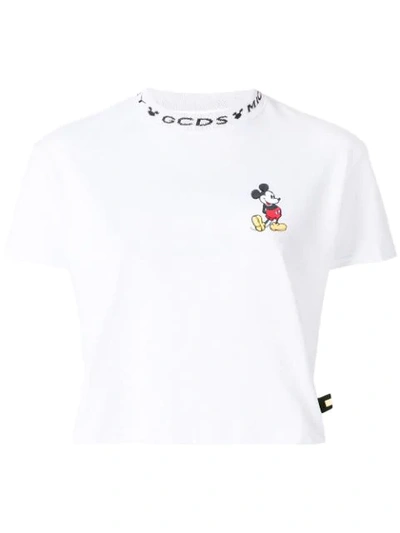 Shop Gcds X Disney Mickey Cropped T In White