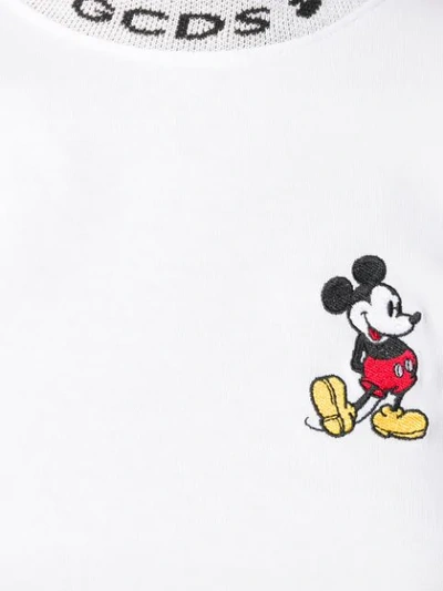 Shop Gcds X Disney Mickey Cropped T In White