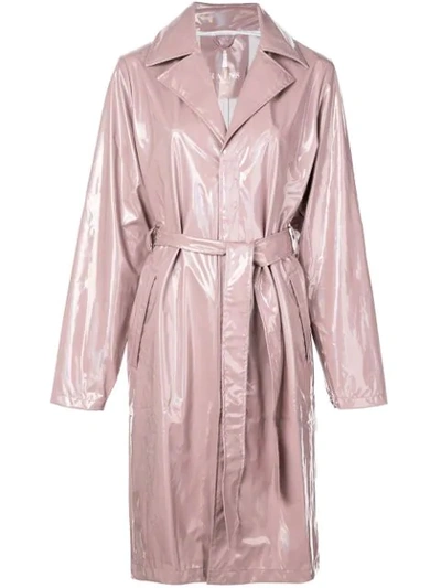 Shop Rains Iridescent Trench Coat In Purple