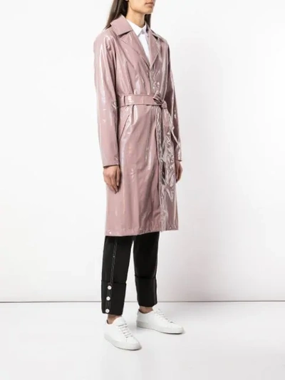 Shop Rains Iridescent Trench Coat In Purple