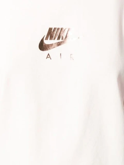 Shop Nike Logo Cropped T-shirt - Pink