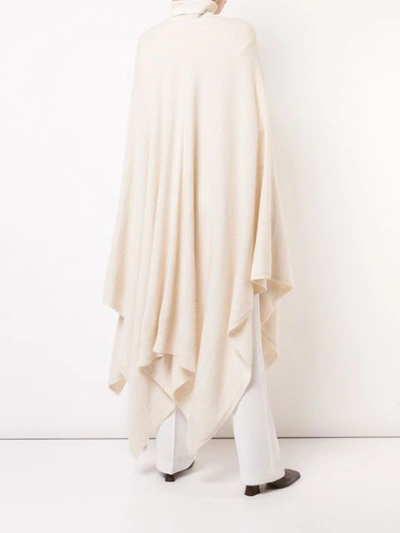 Shop The Row Long Draped Cardigan In Neutrals