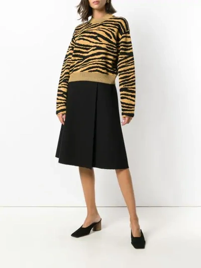 Shop Proenza Schouler Boucle Mid Skirt - Black