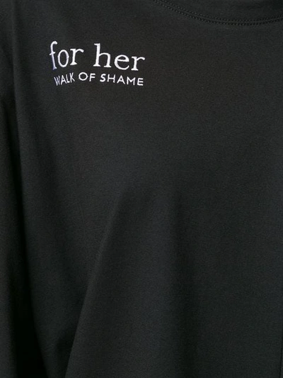 Shop Walk Of Shame For Her Oversized T-shirt - Black
