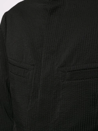 Shop Uma Wang Ribbed Bomber Jacket In Black