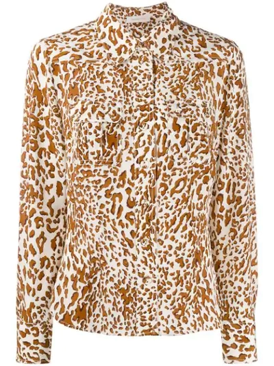 Shop Zimmermann Leopard Print Shirt - Brown