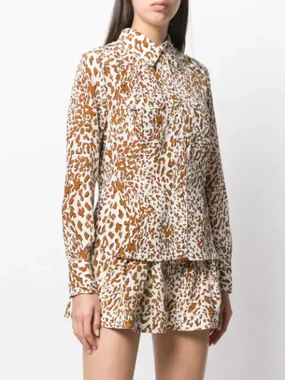 Shop Zimmermann Leopard Print Shirt - Brown