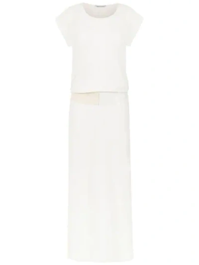 Shop Gloria Coelho Geometric Dress In White