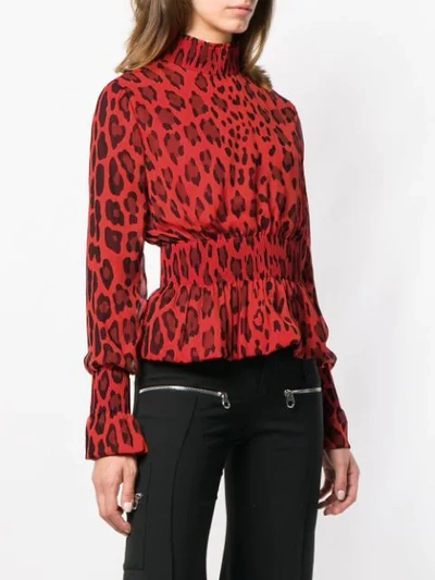 Shop Tom Ford Leopard Print Top In Red