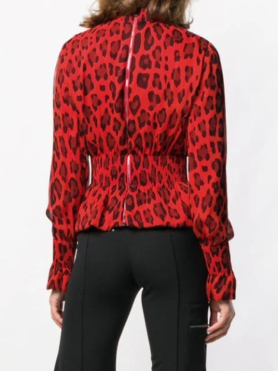 Shop Tom Ford Leopard Print Top In Red