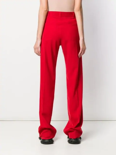 BALENCIAGA FLUID五口袋设计长裤 - 红色