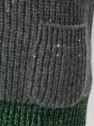 Shop N°21 Nº21 Chunky Knit Cardigan - Grey