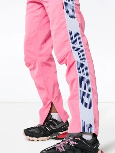 Shop Martine Rose Speed Logo Track Pants In Pink