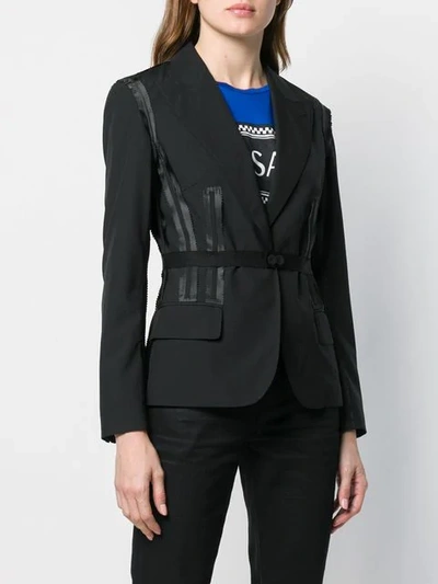 Pre-owned Jean Paul Gaultier Vintage Blazer With Attached Details In Black