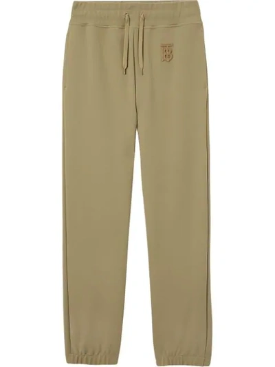 Shop Burberry Monogram Motif Technical Trackpants In Neutrals