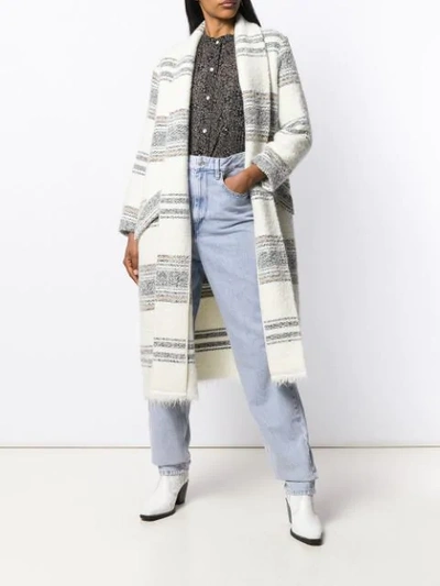 Shop Isabel Marant Étoile Faby Coat In White