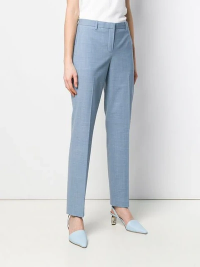 Shop Theory Straight Tailored Trousers In Blue
