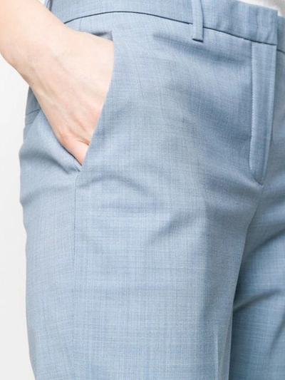 Shop Theory Straight Tailored Trousers In Blue